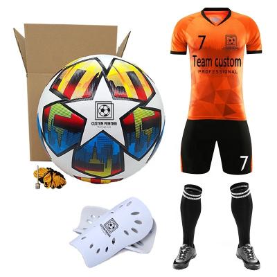 China Team Soccer Uniform Sets Custom Made Blank Quick Dry Printing LOGO Ball Soccer Match Training Orange Quick Dry Breathable Tank Tops 212 for sale