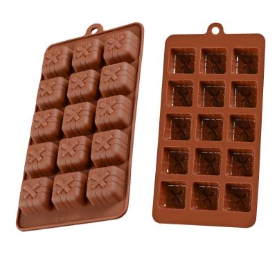 China Viable Christmas Silicone Mold Christmas Cookies Cookies Chocolate Cake Baking Mold for sale