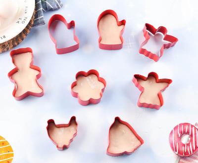 China 6PCS Viable Set Biscuit Mold Bread Cookie Cutter Stainless Steel Cookie Cutter Mold For Christmas for sale