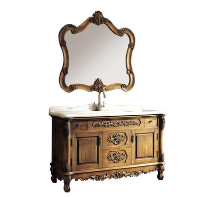 China Luxury Waterproof European Style Furniture , Curved Bathroom Vanity Unit for sale