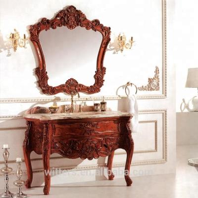 China CLASSIC Single Bathroom Vanity Product , One Piece Vanity Top Bathroom Vanity WTS264 for sale