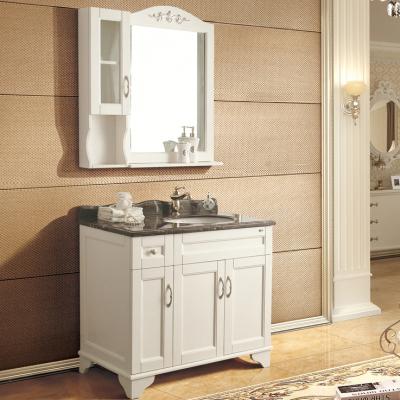 China Small Traditional Style Modern Luxury Bathroom Vanity Paint in Intellectual Gray for sale