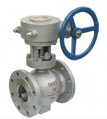 China DN40-1000 Side Mounted Eccentric Turbine Half Ball Valve Double Eccentric Ball Valve for sale