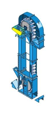 Cina Serie DT Catena di piastre ascensore secchio Universal Industries ascensore secchio Acciaio al carbonio in vendita