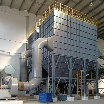 China HMC Pulse Jet Baghouse Stofverzamelaar Bag House Filtersysteem 9000m3/H Te koop