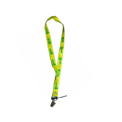 China School Custom Other Flat Lanyard Embroidery Lanyard Cotton Badge Girl Lanyard for sale