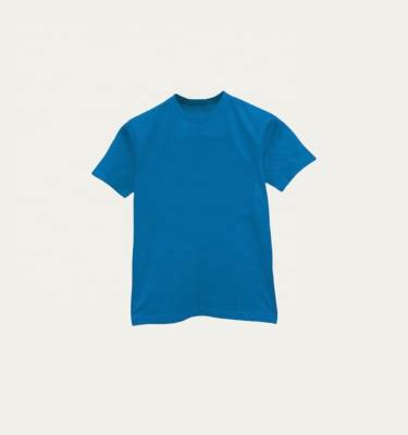 China OEM QUICK DRY High Quality Graphic Printing 100% Cotton Oversized No Logo No Label Mark Deep Blue Fitted Unisex Plain T-Shirts for sale