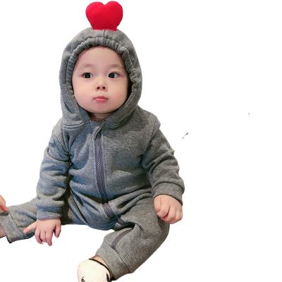 China Child Viable Gray Baby Breathable Fashion Wholesale Cute Cotton Soft Bodysuit for sale