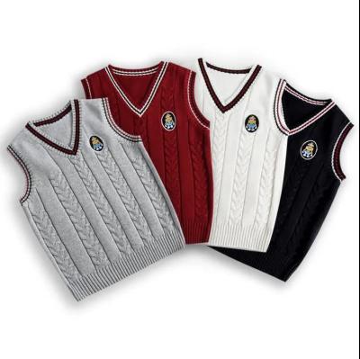 China Fashion Breathable Custom Wholesale Kids Cotton Boy Sweater Vest for sale