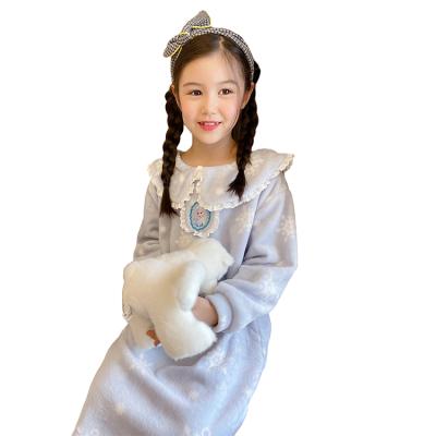 China Soft 2021 Appropriate Texture Children Comfortable Cotton Nightgown for sale