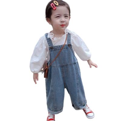 China 2021 China Supplier Soft Kids Jeans Comfortable Girls Jeans Suits For Girls for sale