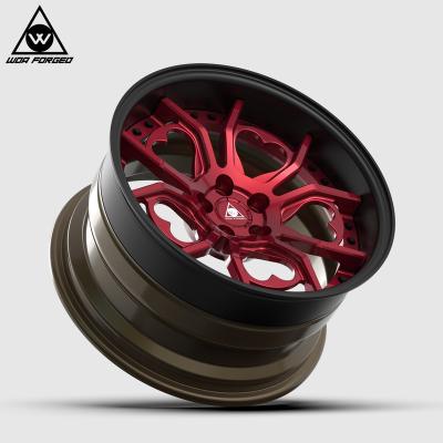 China Lightweight 19 20 21 22 23 24 Inch Custom Touring Car Forged Wheels OEM Alloy Car Wheel Heart Shaped Rim for sale