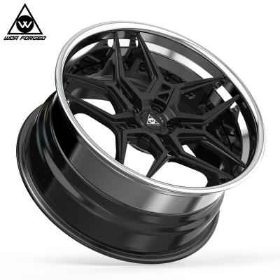 China Lightweight WOA FORGED Custom Forged Wheels Design OEM LM 5x120 5x112 Concave 3 Piece Forged Passenger Car Wheels Rim for sale