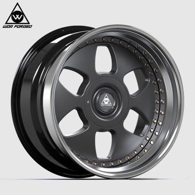 China Posture Style Factory Hot Sale Forged Car Wheels Rim 17 18 19 20 Inch 3 Piece Car Forged Wheel Hub for sale