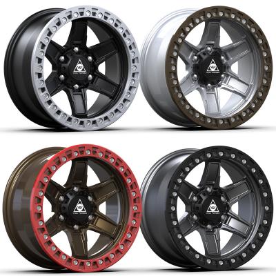 China Off Road Style Customizable Forged Alloy Wheel Rims Real Beadlock Wheel 6X139.7 Forged For Off Road Wheels for sale