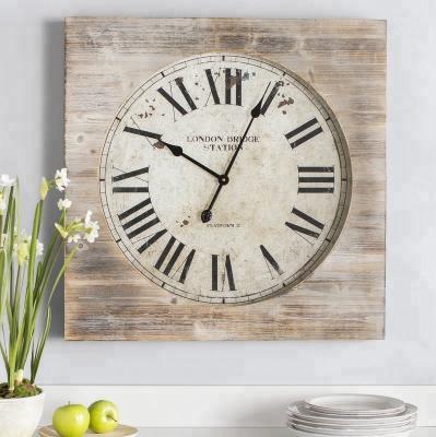 China 100% simple handmade wooden digital decorative wall clock designs for sale