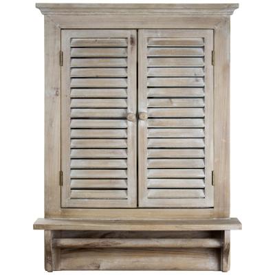 China Rustic handcrafted window shutter vanity window morden wall mirrors for sale