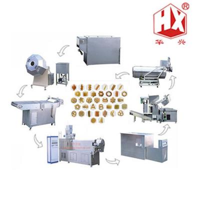 China Snacks Factory HX Food Machinery For Industries Small Snacks Making Machine 3d Snack Pellet Food Extruder for sale