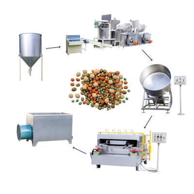 China Beans and Peanuts Roasting Frying Beans Peanuts Snack Machine Beans and Peanuts Processing Production Line for sale