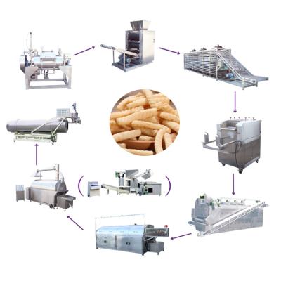 China Prawn Cracker Factory Steaming Systems Production Line Snack Pellets Prawn Cracker Machine for sale