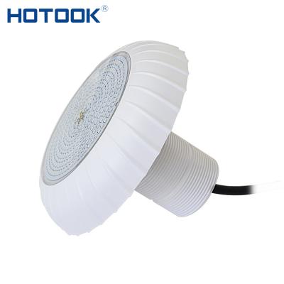 China HOTOOK Logo IP68 AC/DC 12V Customized Customized Outdoor Waterproof 18W Patented Simple Single Ultra Thin Residential Colo LED Pool Light for sale