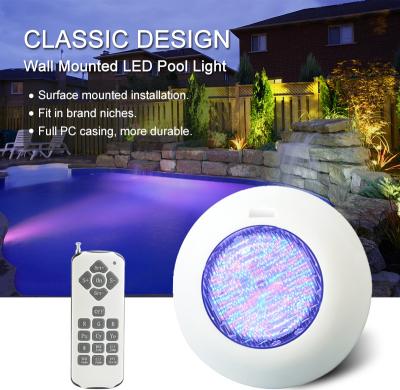 Chine New Product 18W 24W 35W Underwater Submersible IP68 RGB Multi Color Swimming Pool Saltwater LED Pool Light à vendre