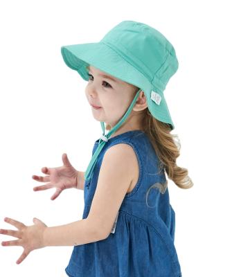 China 2022 Designer Kids Children Sun Baby Girl Sun Visor SPF Breathable Summer Bucket Hats Beach Brim Hat Custom Cowboy Hat for sale