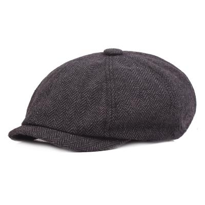 China European and American Style Newcomer Vintage British French Classic Plain Dyed Solid Color Eaves Vintage Berets Short Men Women for sale