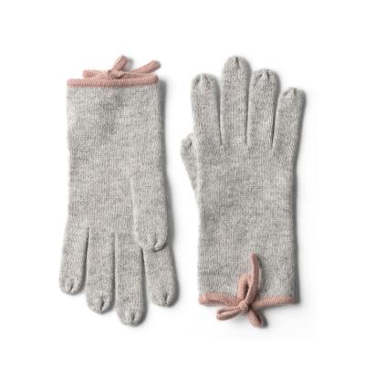 China Autumn Custom Pink Soft Heat Winter Resistant Thick Elastic Fashion Adult Women Warm Knitting Finger Knitted Gloves for sale