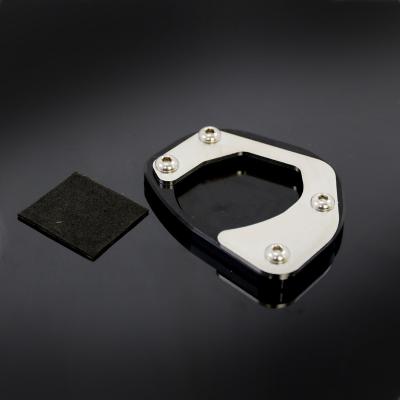 China Aluminum Alloy Motorcycle CNC Rack Plate Kickstand Extension Pad Side Enlarger For BMW F650GS 2008-2012 for sale