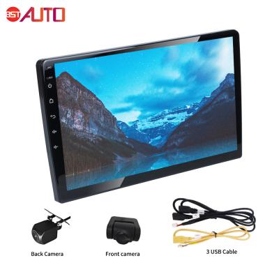 China Universal 9/10 inch IPS Touch Screen GPS Navigation Car Stereo Android GPS Car Video with 2DIN Camera Front Rear Car Radio for sale