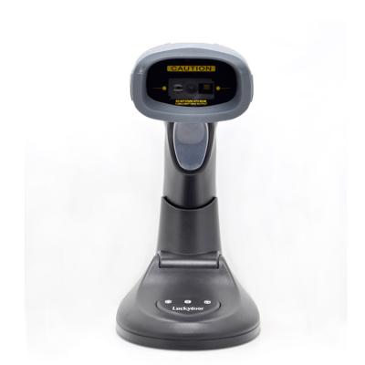 China Handheld Wireless 2D Barcode Scanner Wireless Barcode Scanner with Support Base 1D/2D QR Barcode Reader Handheld Scanner QR PDF417 Data Matrix Fill Code for sale