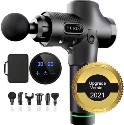 China 2021 Innovative Body Products Deep Tissue Massager Muscle Massager Gun LCD 2400mah Body Massager Machine for sale