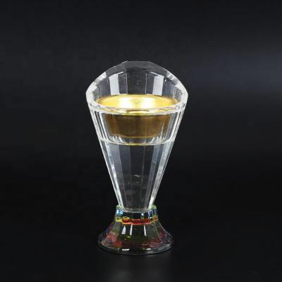 China Small Indian incense crystal glass burner incensory without cup for sale