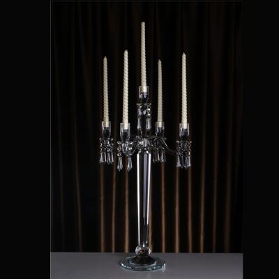 China European Classic Design 5 A.M. Wedding Table Crystal Candelabra Centerpieces Menorah for sale