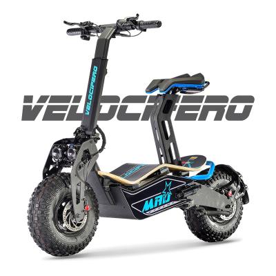 China Good Quality 1600W 12Ah 45kmph Unisex Mobility Scooter 30Km Range Portable Electric Scooter for sale