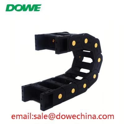 China H60x100 Bridge Electriacal PA66 Towline Flexible Plastic Energy Protect Cable Cable Drag Chain Te koop