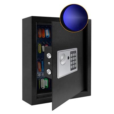 China Office Home Bank Use 80 Keys Cabinet Wall Safe Box with Sensor Light, Electronic Key Safe for sale