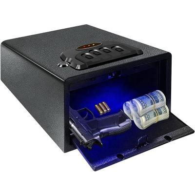 China Office Home Bank Use Cabinet Safe Solid Steel Quick Access Electronic Safe Box With Sensor Light for sale