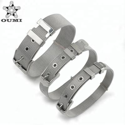 China OUMI Jewelry 316lL Stainless Steel Charm Watch Band CLASSIC Snap Bracelet For Women for sale