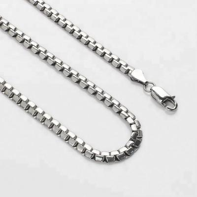 China FASHIONABLE OUMI High Polished 6-11MM Restrictor Chain Stainless Steel Link Snake Necklace Jewelry For Men Women 16-36inch for sale