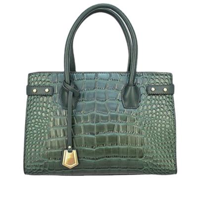 China 2022 Designer Luxury Handbags For Women Green Leather Bag Main Designer PU Vegan Alligator Private Label Purse Trends Ladies Ladies Luxury for sale