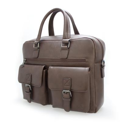 China High Quality Office Multicomponent Luxury Lawyer Computer PU Purse Custom Hard Men's Laptop Briefcase Leather Briefcase for sale