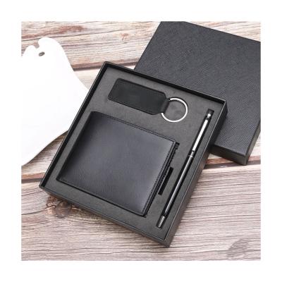 China Customized High Quality Wholesale Good Quality Luxury Genuine Leather And Alloy Business Stationery Corporate Gift Set For Fathers Day for sale