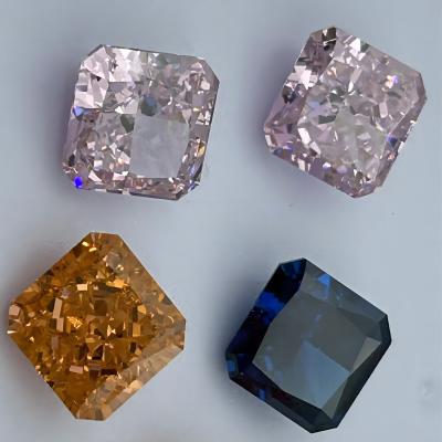 China Wholesale high quality color play or square fire crushed loose CZ gems ice cut zircon stone used for jewelry inlay for sale