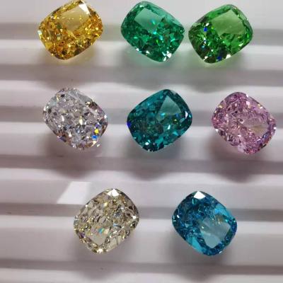 China Color game or fire various good quality cushion crushed OCT loose ice cut zircon stone wholesale. CZ loose gem colors for sale