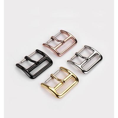 China Fashion Watch Accessories 16mm Stainless Steel Watch Buckle Polished Watch 20mm Solid 18mm Pin Buckle for sale