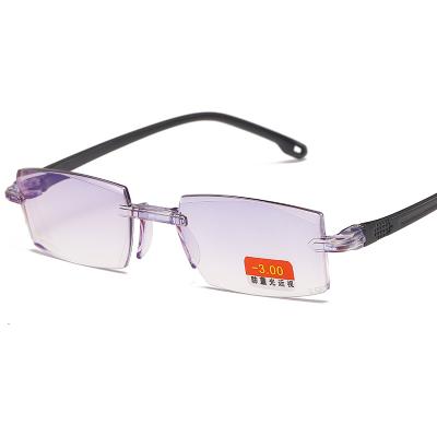 China 810 Thin Myopic Glasses For Men Women -1.0 -1.5 -2.0 -2.5 -3.0 -3.5 -4.0 Frameless Rimless Reading Glasses for sale