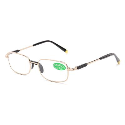 China 808 Thin Metal Frame Half Frame Prescription Unisex Reading Glasses for sale