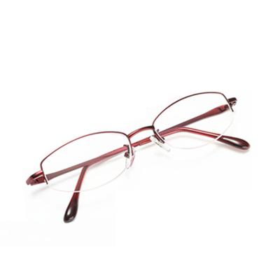 China Half-rim Half-rim reading glasses for women round glass 1.0 1.5 2.0 2.5 3.0 3.5 4.0 for sale